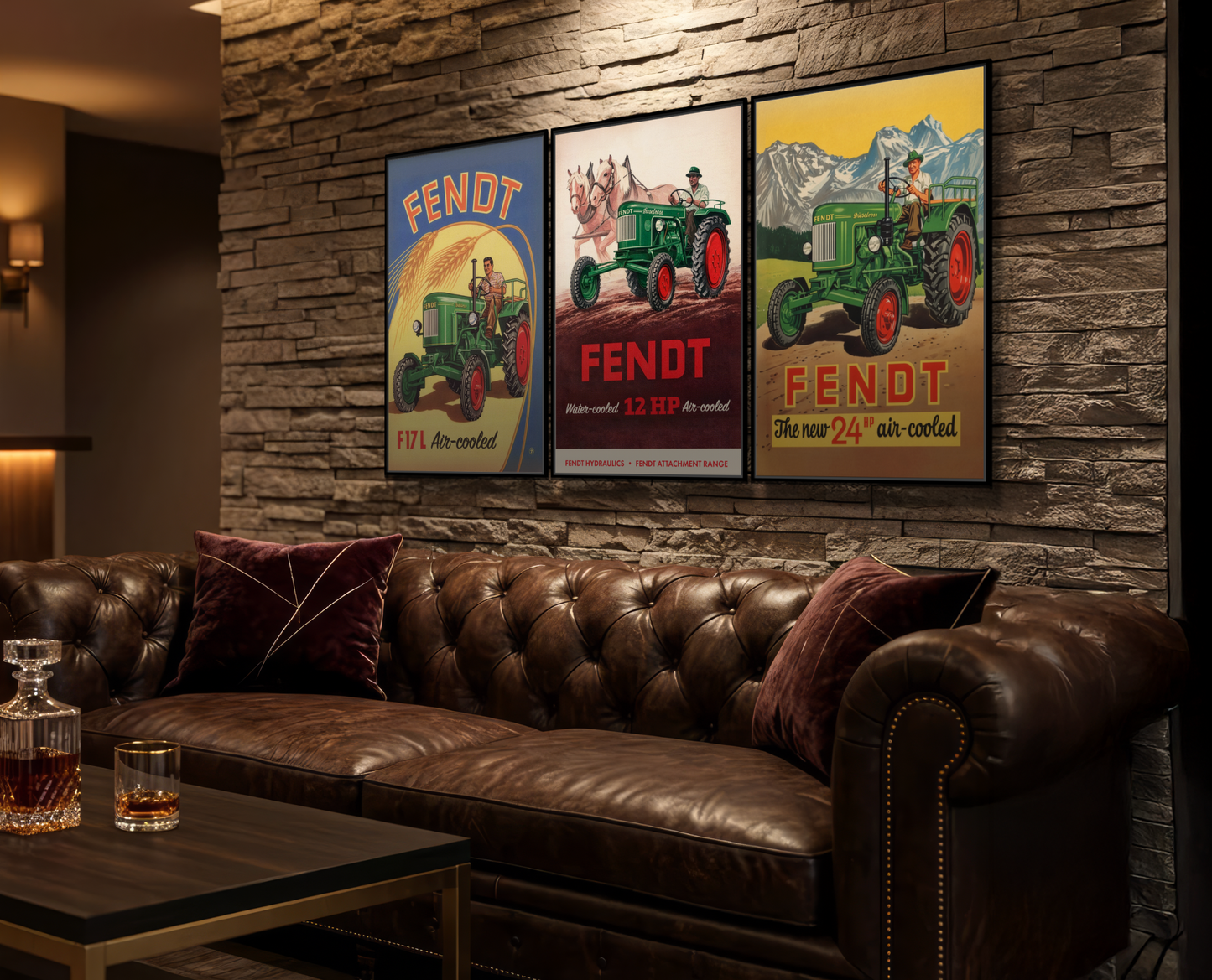 Vintage Fendt Advertisement | Framed Wall Art on Canvas