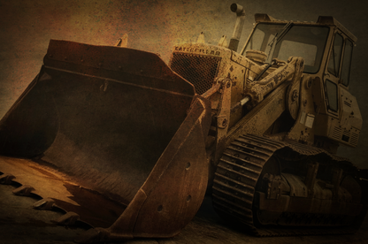 Classic CAT 977K Dozer Action | Type II Commercial Vinyl Wall Covering
