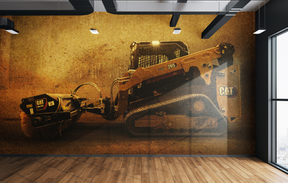 CAT 321 Skid Steer Profile Action | Type II Commercial Vinyl Wall Covering