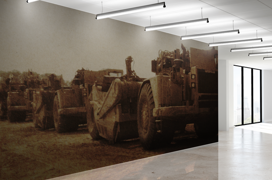 Classic Scraper Lineup Action | Type II Commercial Vinyl Wall Covering