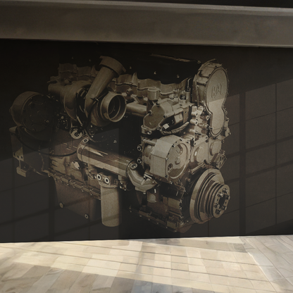 CAT SCR8 Engine Close-Up | Type II Commercial Vinyl Wall Covering