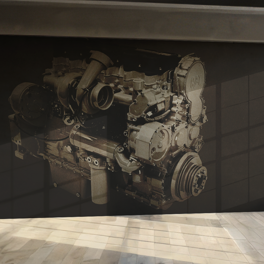CAT SCR8 Engine Close-Up | Type II Commercial Vinyl Wall Covering