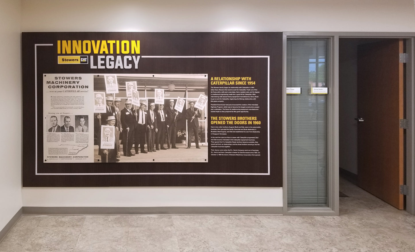 Custom Dealer History Panel Wall