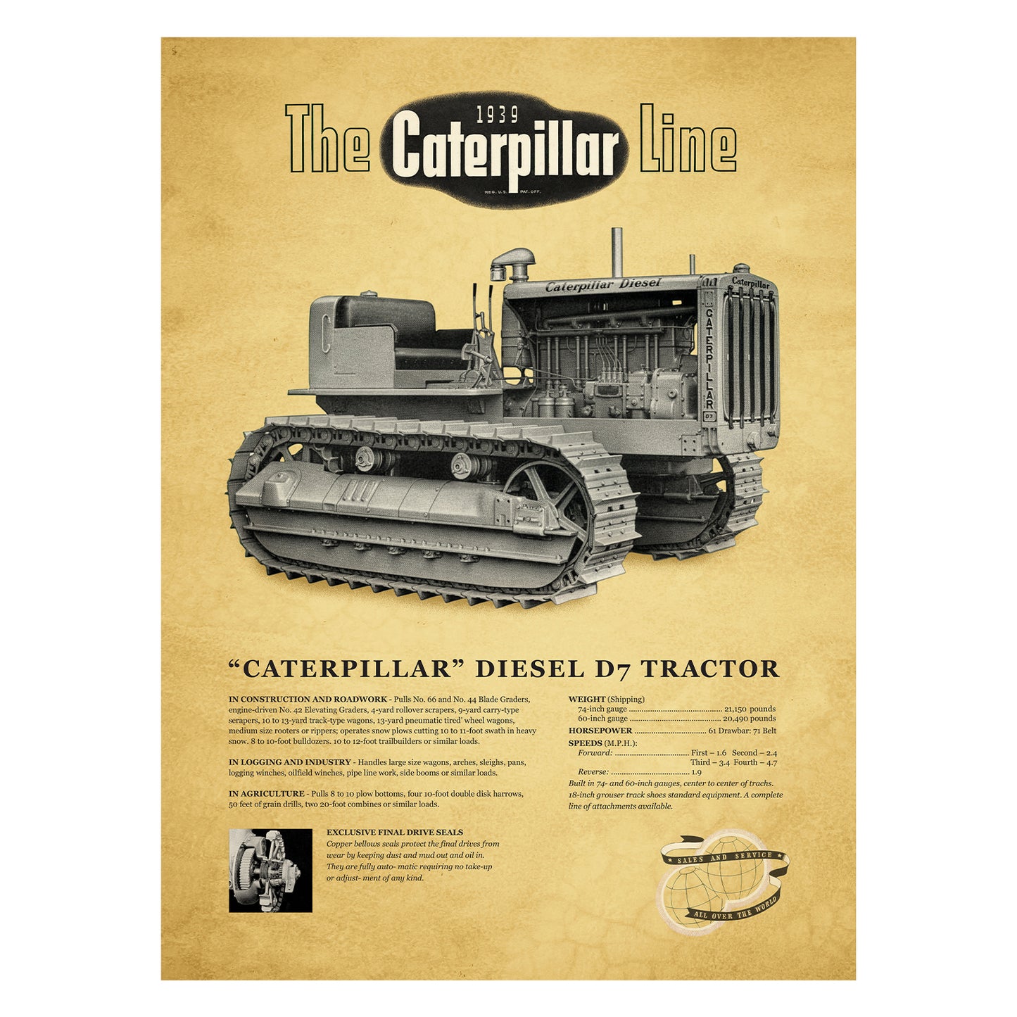 The Caterpillar Line - 1939 Collection (set of 3)