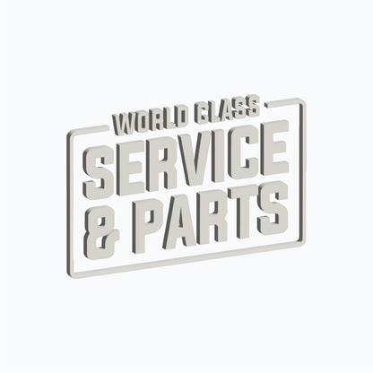 World Class Service & Parts Dimensional Lettering