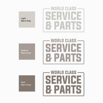 World Class Service & Parts Dimensional Lettering