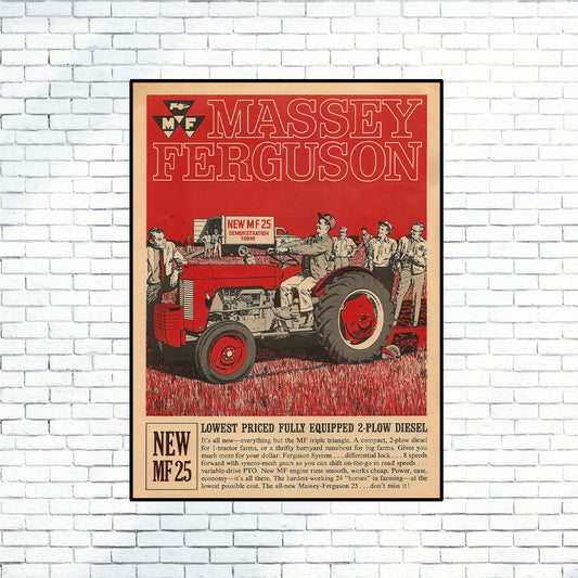 Massey 25 Demonstration Day Metal Sign