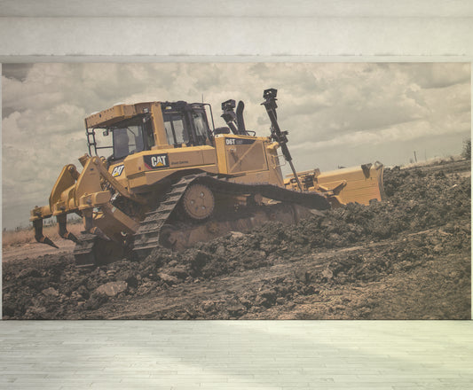 CAT D6T Shoveling Dirt