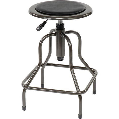 Industrial Shop Stool With Backrest