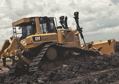 CAT D6T Shoveling Dirt