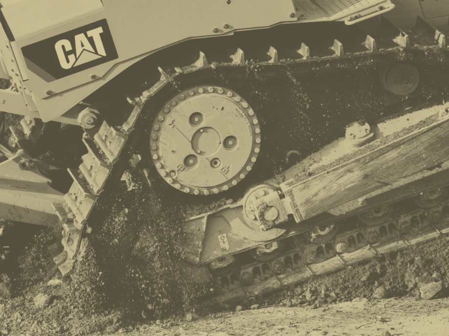 CAT Dozer Undercarriage Mural