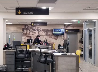 Ceiling Hung Directional Sign