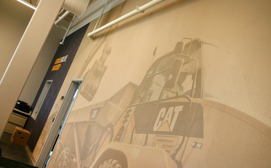 Excavator & Articulated Truck Mural